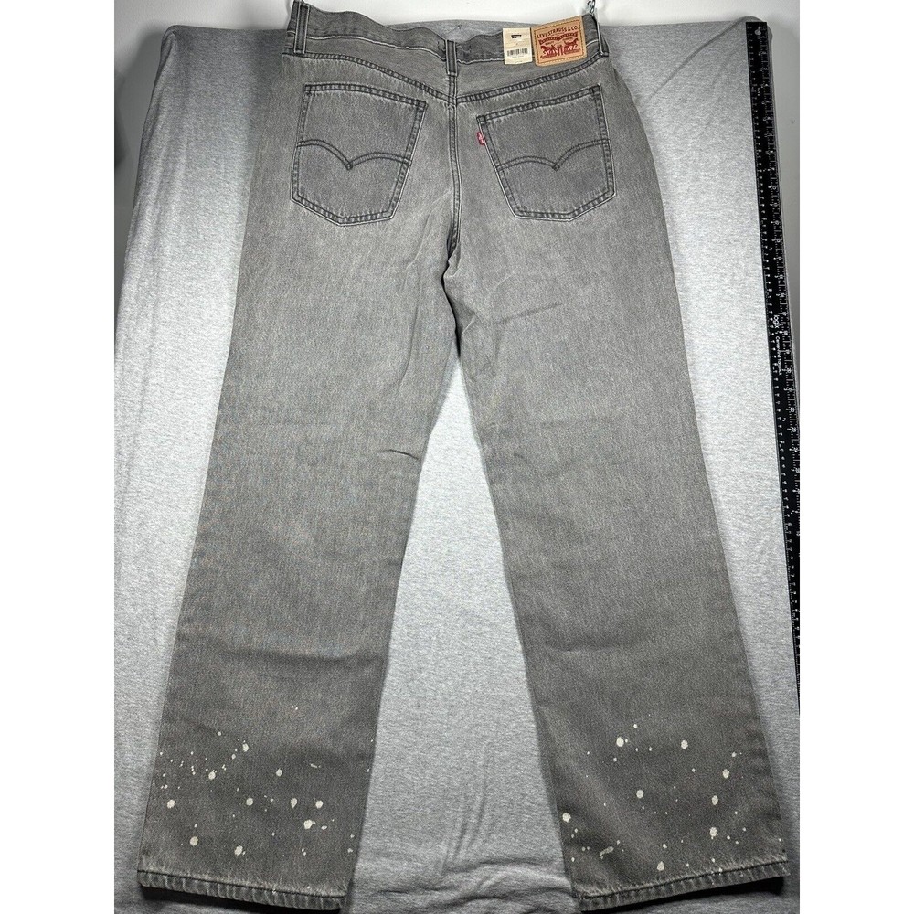 Levis Jeans Womens 31‎ Gray Denim Pants Low Pro Straight Leg Mid Rise Cotton - Picture 4 of 6